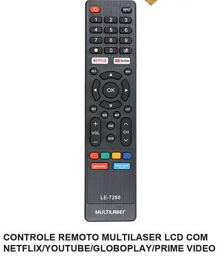 CONTROLE REMOTO PHILCO LCD C/NETFLIX/SMARTIAPP/Y!/3D LE7266