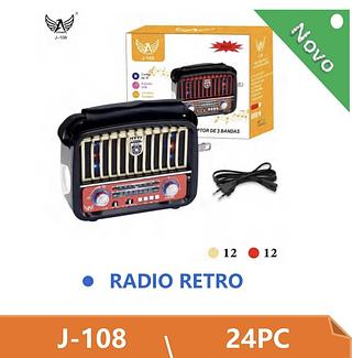 Rádio FM AM com Bluetooth com 24pcs