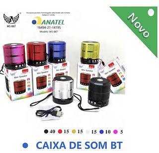 CAIXA DE SOM BT com 100pcs