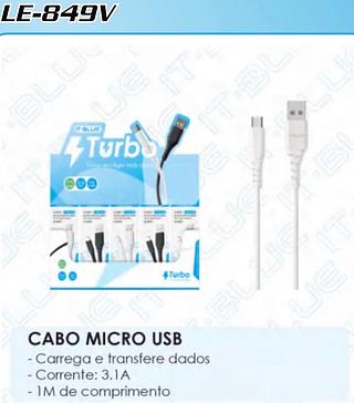 Cabo v8 1M 3.1A LE849V