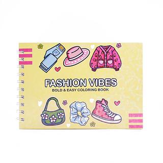 Livro de colorir 50 folhas FASHION VIBES