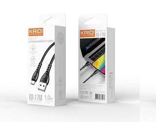 Cabo tipo c 1M KAIDI com 300pcs