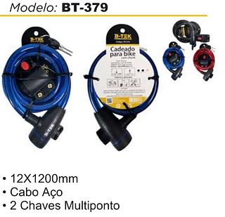 Cadeado para bicicleta com 2 chaves BT379