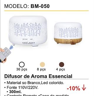 Difusor aromatizador com controle 300ML BM-050