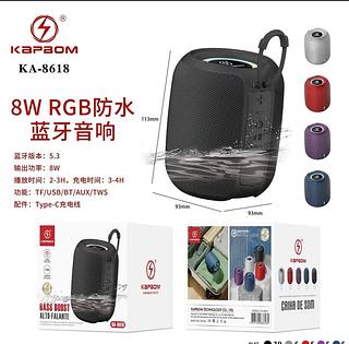 Caixa de som Bluetooth RGB KA8618