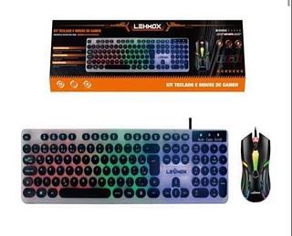 Teclado gamer com mouse com RGB LEY2075