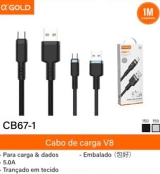 Cabo v8 5.0A 1M com 75pcs