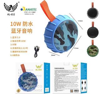Caixa de som Bluetooth USB cartão memória prova água AL652