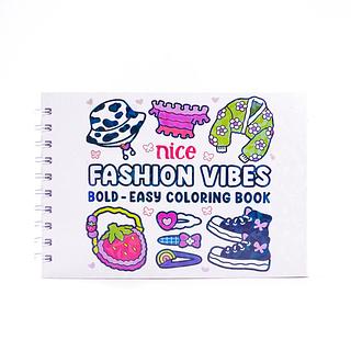 Livro de colorir 50 folhas FASHION VIBES