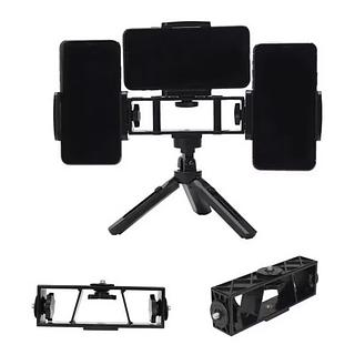 Suporte tripé para 2 ou 3 celulares