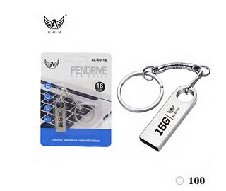 Mini pendrive 16giga metal com ferro para chaveiro original