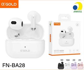 Fone de ouvido Bluetooth - Bluetooth - Case para carregamento FNBA28