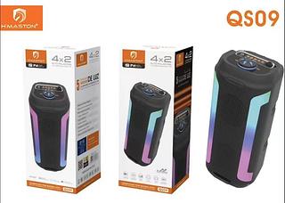 Caixa de som Bluetooth USB cartão memória com RGB QS09