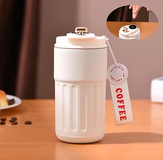 Garrafa Térmica de Água 420ml com Display de Temperatura - Copo Café de Aço