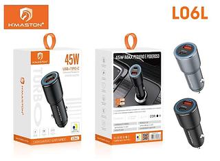 Carregador carro USB + Tipo-c 45W L06L