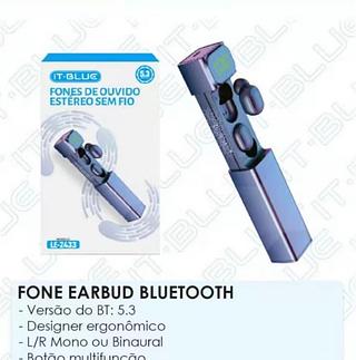 Fone sem fio com borrachinha caixa fechada com 100pcs