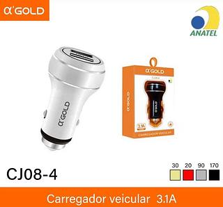 Fonte de carro 3.1A 2USB CJ084