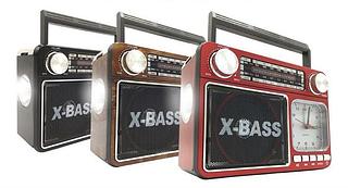 Caixa de som AM/FM Bluetooth cartão memória