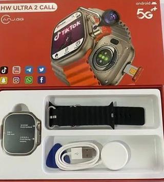 Smartwatch Hw Ultra 2 Call 5g Amoled Com Chip E Camera Dupla