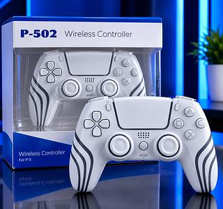 Controle PS5 Sem Fio Com Led RGB