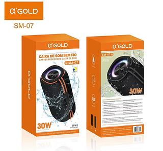 Caixa de som Bluetooth 30W prova água SM07