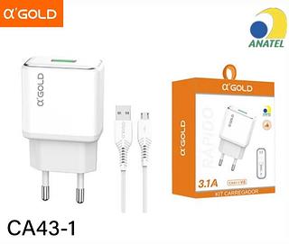 Kit carregador V8 3.1A - 1 USB CA431