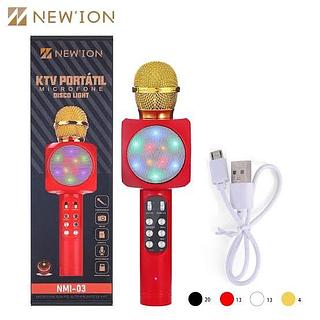 Microfone sim fio Bluetooth disco light NMI-03