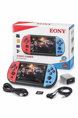 Mingzhe Console de videogame portátil de 4,3 polegadas eony Jogadores de jogos portáteis construído em 1000 jogos X7