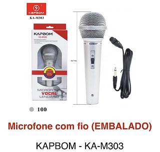 Microfone com fio caixa fechada com 100pcs