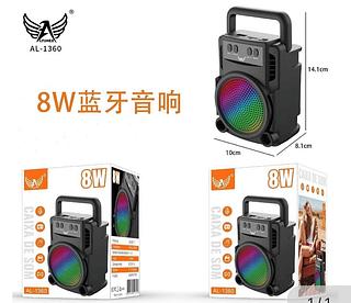 CAIXA DE SOM BT RGB 8W caixa fechado com 100pcs