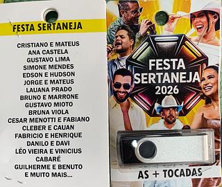 pendrive gravado original 500-600 músicas P121