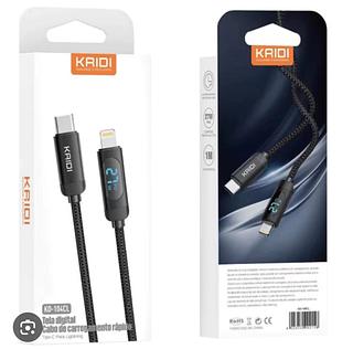 Cabo tipo c /iPhone 1M 27W com digital KD104CL