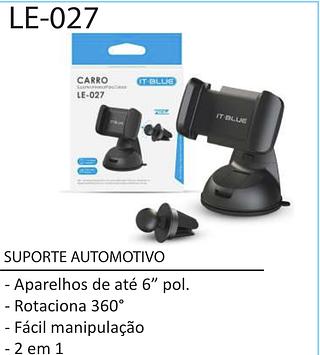 SUPORTE AUTOMOTIVO 2 em 1 LE-027