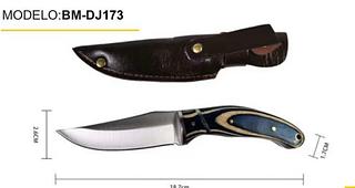 Faca Artesanal Aço Inoxidável Cortes Carnes Vegetais BMDJ173