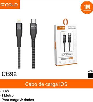 Cabo 1am tipo c /iPhone 30W CB92