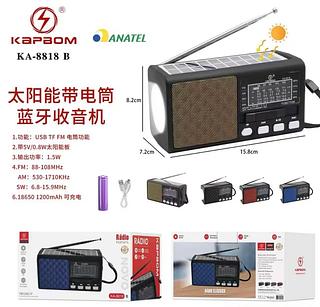 Rádio FM AM Bluetooth USB Cartão memória KA8818B