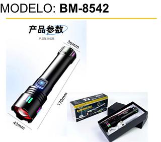 Lanterna 1500 metro de distancia LED laer branco Bilha 26650 BM8542