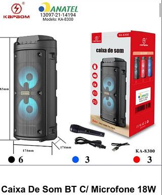 Caixa de som Bluetooth USB cartão memória com 12pcs