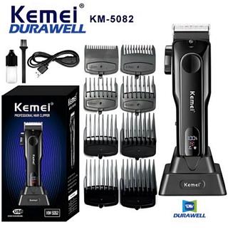 MÁQUINA DE CORTAR CABELO REGARREGAVEL COM BASE DE CARREGAMENTO KM1840 KEMEI