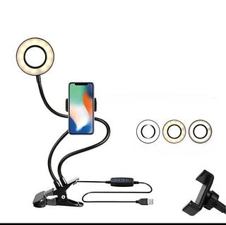 luminaria de mesa com suporte para celular