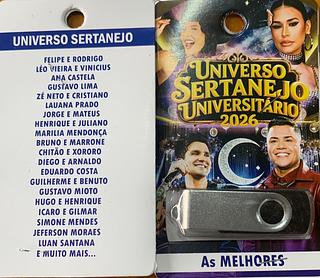 pendrive gravado original 500-600 músicas 64