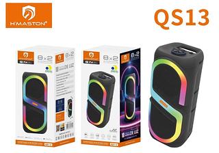 Caixa de som Bluetooth cartão memória USB entrada microfone RGB 50W 22.6✖️22.1✖️51.8CM QS13