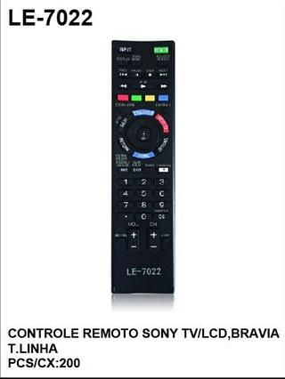 Controle remoto Sony TV/Lcd braviat linha LE-7022