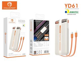 Carregador portátil 10milMAH Cabo tipo c/light YD61