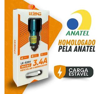 Carregador de carro v8 3.4A LE525V
